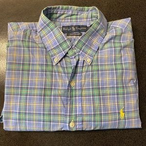 Polo Ralph Lauren Blue Thin Flannel button down